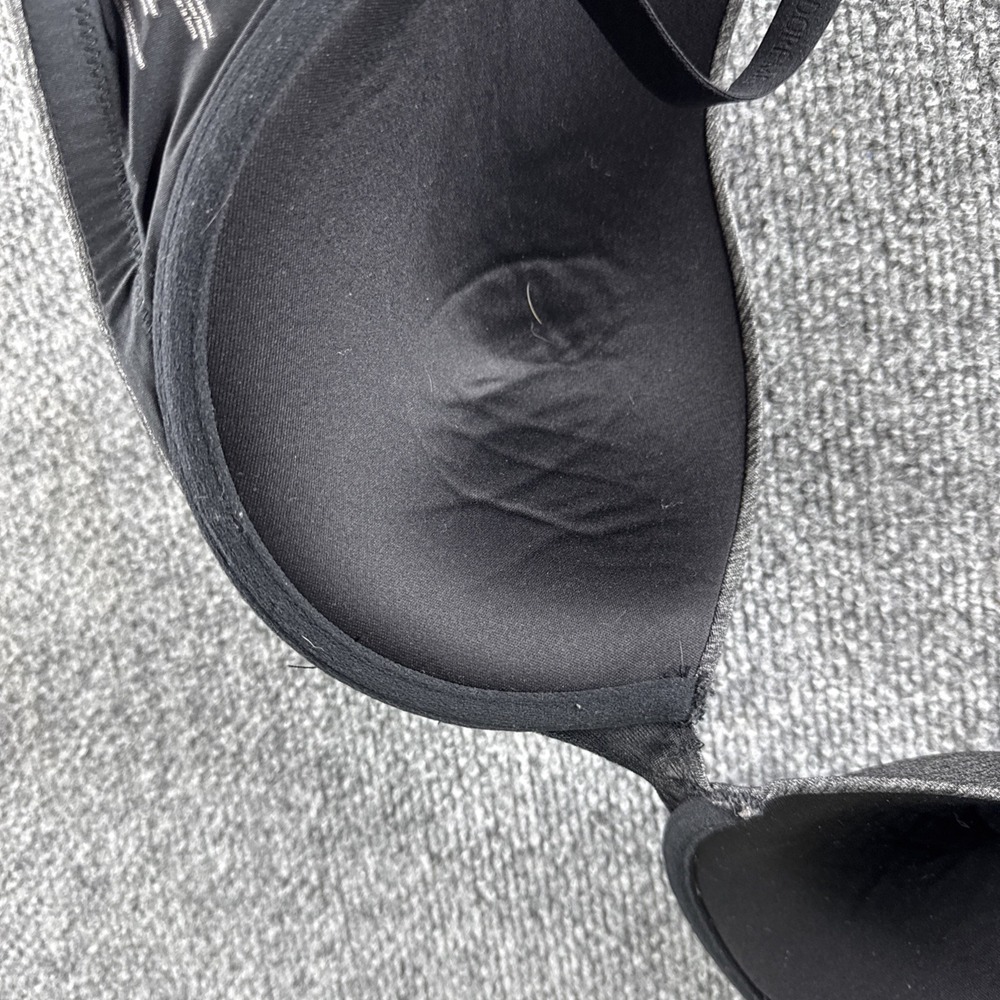 Adore Me True Black Gray Bra 36DD Underwire Padded - Picture 6 of 7